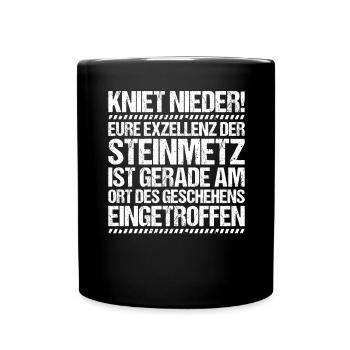Steinmetz Steinbildhauer Stonemason Stone Mason - Tasse einfarbig - Schwarz - Vorne