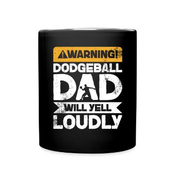 WARNUNG YELL - VADBALLBADE - Tasse einfarbig - Schwarz - Vorne