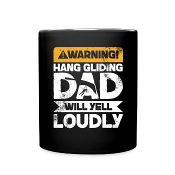 Warning Screaming - Hanggleitvater - Full Colour Mug - black - Front
