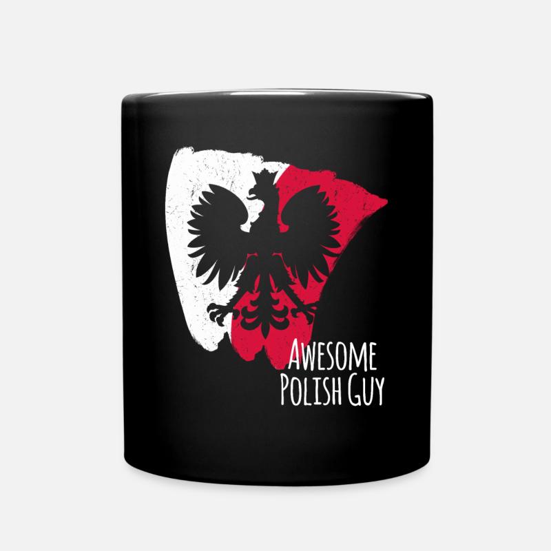 Pologne Polonais Drapeau polonais - Mug uni - noir