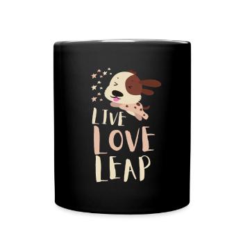 Dock Diving Canine Water Sport Dog Dock Jumping - Full Colour Mug - black - Front