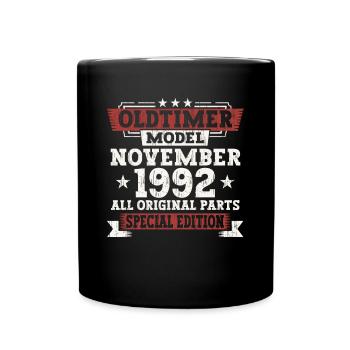 Oldtimer Novembre 1992 30ème anniversaire Cadeau - Mug uni - noir - Devant
