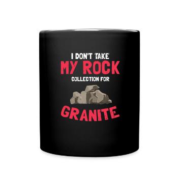Collectionneur de pierres précieuses et recherche sur les pierres précieuses - Mug uni - noir - Devant