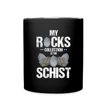 Recherche sur les roches et conception de roches à quartz - Mug uni - noir - Devant