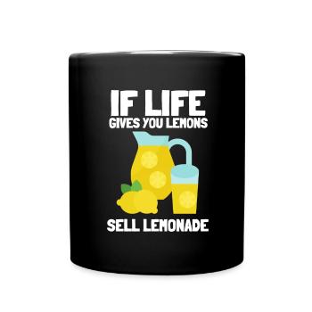 Sell Lemonade Stand Boss Juice Business Lemon - Tasse einfarbig - Schwarz - Vorne