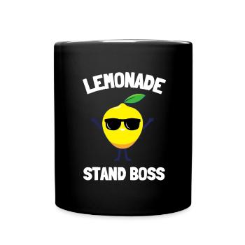 Sell Lemonade Stand Boss Juice Business Lemon - Tasse einfarbig - Schwarz - Vorne