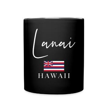 Greece Flag Holidays - Lanai Island - Full Colour Mug - black - Front