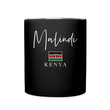 Holiday with Greek flag - Malindi Island - Full Colour Mug - black - Front