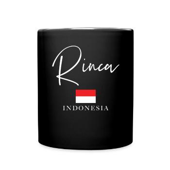 Greece Flag Holidays - Island Rinca - Full Colour Mug - black - Front