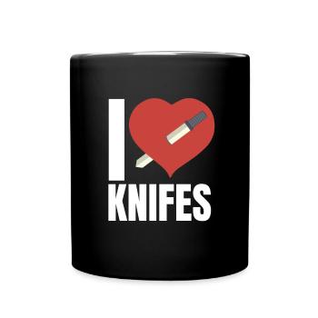 Hunting Knife Collector Flipping Knife, - Tasse einfarbig - Schwarz - Vorne
