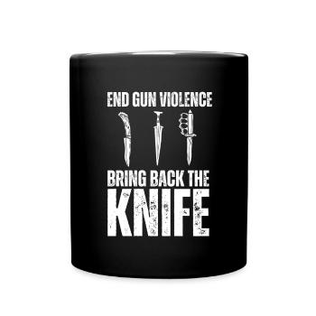 Hunting Knife Collector Flipping Knife, - Tasse einfarbig - Schwarz - Vorne