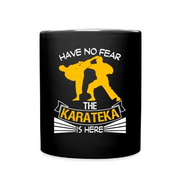Karate Spruch Kampfsport - Tasse einfarbig - Schwarz - Vorne