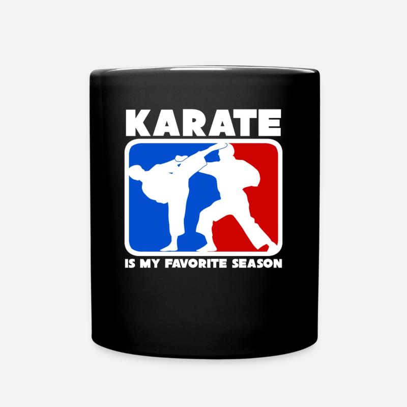 Karate - Tasse einfarbig - Schwarz