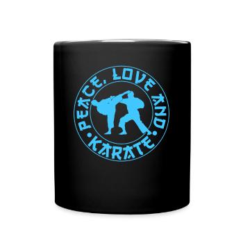 Karate Kampfsport - Tasse einfarbig - Schwarz - Vorne