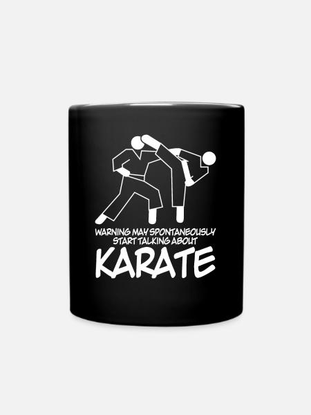 Karate Witz Karateka - Tasse einfarbig - Schwarz