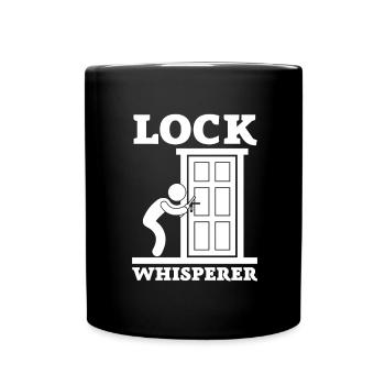 Lockpick Lockpicking Professional Locksmith - Tasse einfarbig - Schwarz - Vorne