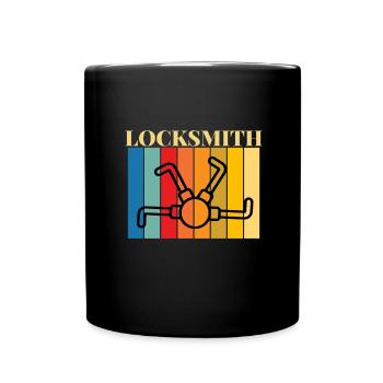 Lockpick Lockpicking Professional Locksmith - Tasse einfarbig - Schwarz - Vorne