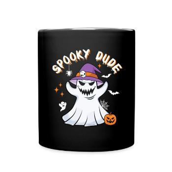 Spooky Dude Kumpel Geist Spuk Halloween - Tasse einfarbig - Schwarz - Vorne