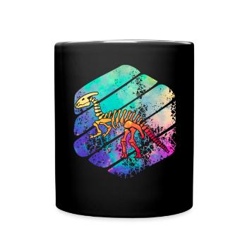 Dinosaure - Mug uni - noir - Devant
