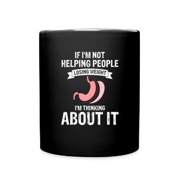 Gastric Bypass and Gastric Bypass Operation Design - Full Colour Mug - black - Front
