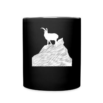 Goat - (4) - Full Colour Mug - black - Front