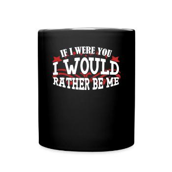 Sarcasm wit with irony - Full Colour Mug - black - Front