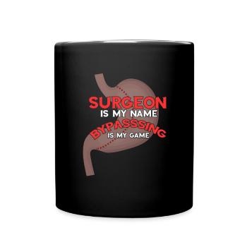 Gastric Bypass and Gastric Bypass Operation Design - Full Colour Mug - black - Front