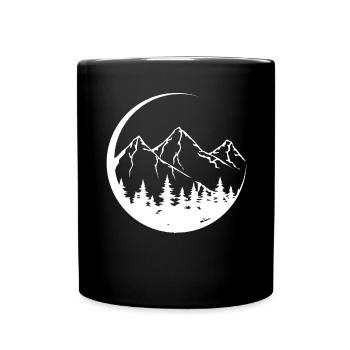 Circle - Mountain - (3) - Full Colour Mug - black - Front