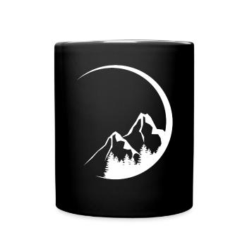 Circle - Mountain - (6) - Full Colour Mug - black - Front