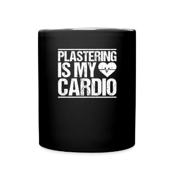 Stuckateur Plasterer Stukkateur Gipser Verputzer - Tasse einfarbig - Schwarz - Vorne