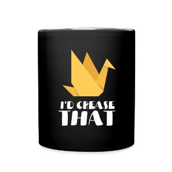 Japanese Origami Master Paper Folding Craft - Full Colour Mug - black - Front