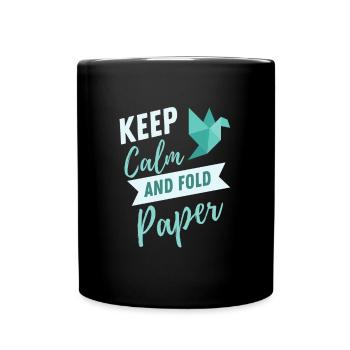Artisanat de pliage de papier japonais Origami Master - Mug uni - noir - Devant