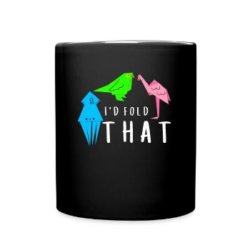 Artisanat de pliage de papier japonais Origami Master - Mug uni - noir - Devant