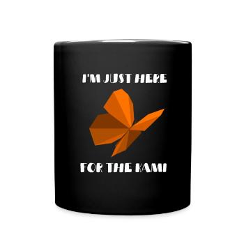 Japanese Origami Master Paper Folding Craft - Full Colour Mug - black - Front