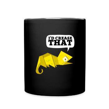 Artisanat de pliage de papier japonais Origami Master - Mug uni - noir - Devant