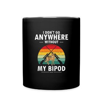 Conception de chasseur de coyote pour la chasse au coyote - Mug uni - noir - Devant