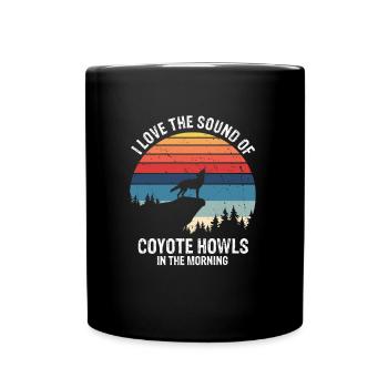 Conception de chasseur de coyote pour la chasse au coyote - Mug uni - noir - Devant