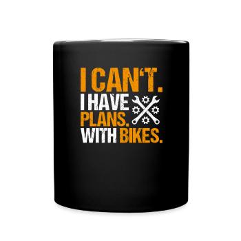 Zweiradmechatroniker Motorrad Motorcycle Mechanic - Tasse einfarbig - Schwarz - Vorne