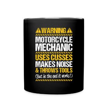 Ingénieur mécatronique à deux roues Mécanicien Moto - Mug uni - noir - Devant