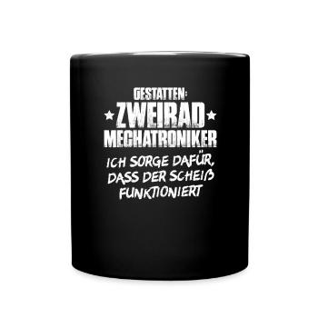 Ingénieur mécatronique à deux roues Mécanicien Moto - Mug uni - noir - Devant