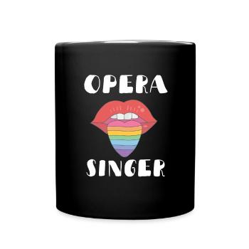 Tenor Singer Choir Vocalist Theatre Student, Opera - Tasse einfarbig - Schwarz - Vorne