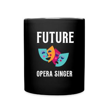 Tenor Singer Choir Vocalist Theatre Student, Opera - Tasse einfarbig - Schwarz - Vorne