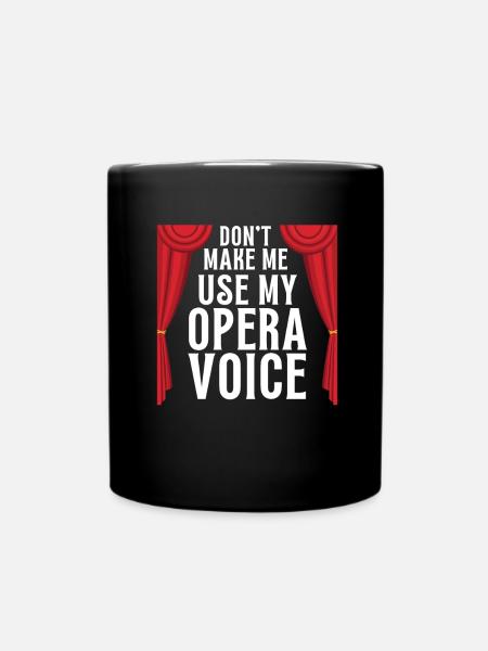 Tenor Singer Choir Vocalist Theatre Student, Opera - Tasse einfarbig - Schwarz