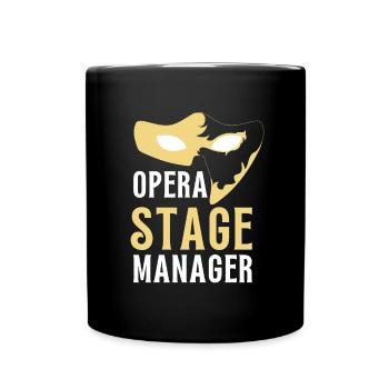 Tenor Singer Choir Vocalist Theatre Student, Opera - Tasse einfarbig - Schwarz - Vorne