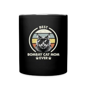 Cat Mama - Bombay Cat - Mug uni - noir - Devant