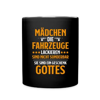 Fahrzeuglackierer Lackierer Automotive Painter - Tasse einfarbig - Schwarz - Vorne