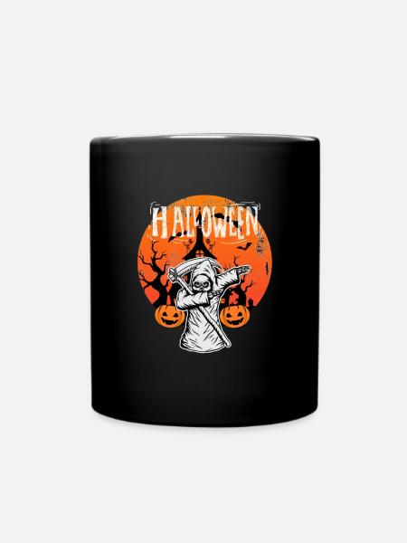 Halloween Sensenmann Dab - Tasse einfarbig - Schwarz