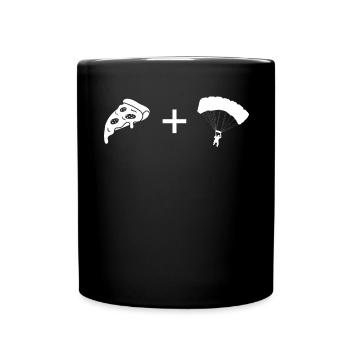 Pizza - Paragliding - - Full Colour Mug - black - Front