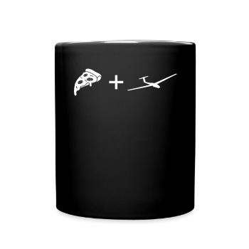 Pizza - Glider - - Full Colour Mug - black - Front
