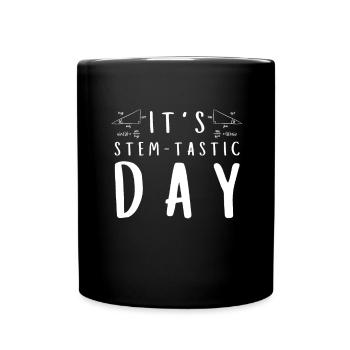 Female Stem Scientist Technology Student, - Full Colour Mug - black - Front